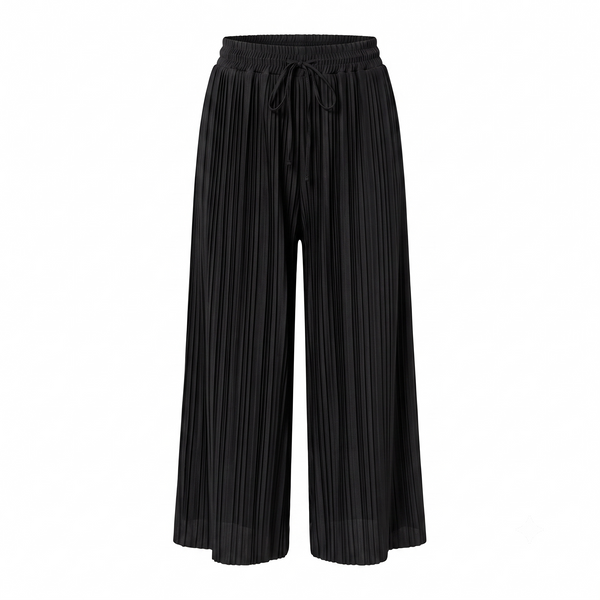 Plissee Hose/ schwarz